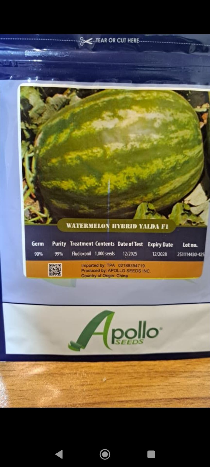 بذر هندوانه آپولو